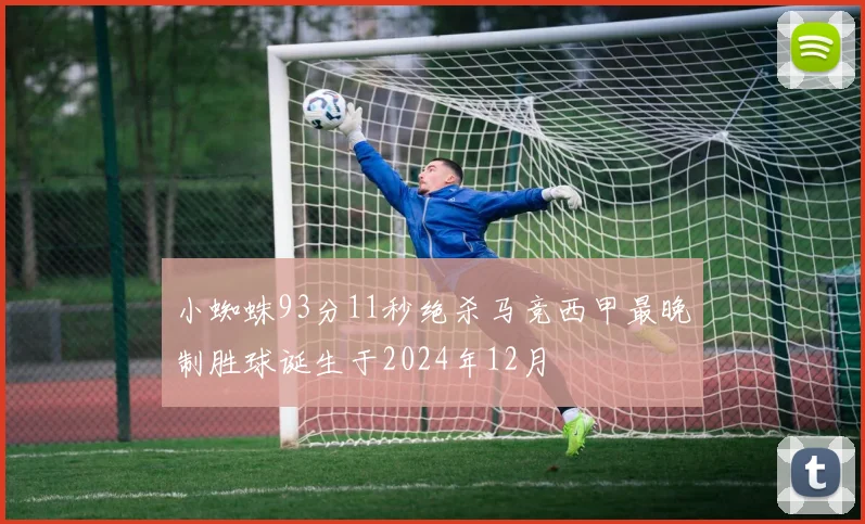 小蜘蛛93分11秒绝杀马竞西甲最晚制胜球诞生于2024年12月