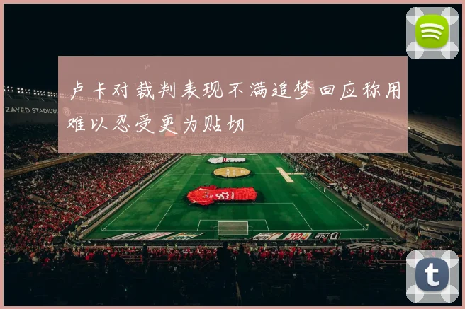 卢卡对裁判表现不满追梦回应称用难以忍受更为贴切